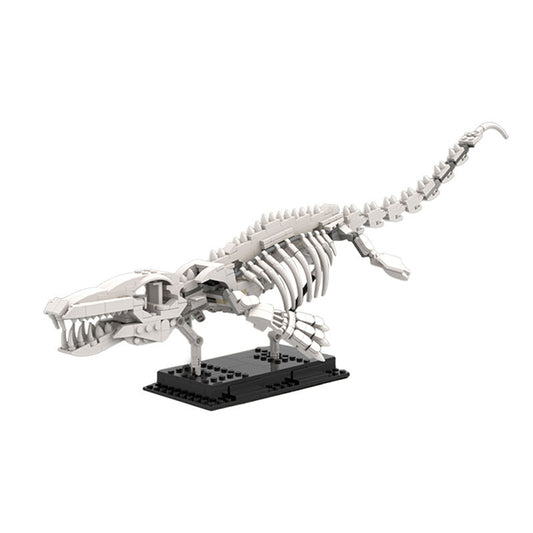 Mosasaur Skeleton Building Kit | Dinosaur Fossils | LEGO-Compatible MOC - 1