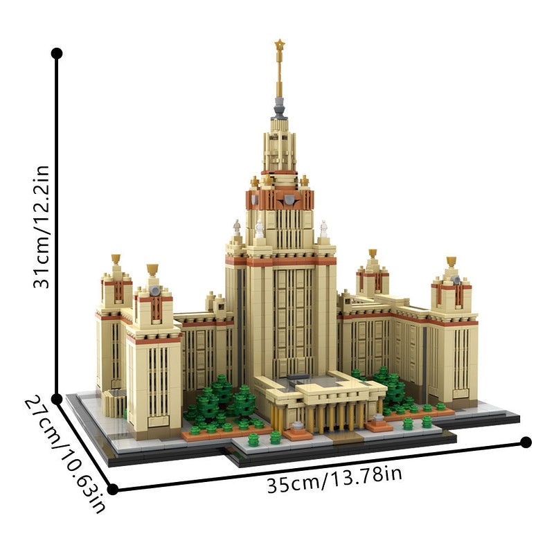 Moscow State University MOC Architecture Building Kit | 1:800 Scale - 4