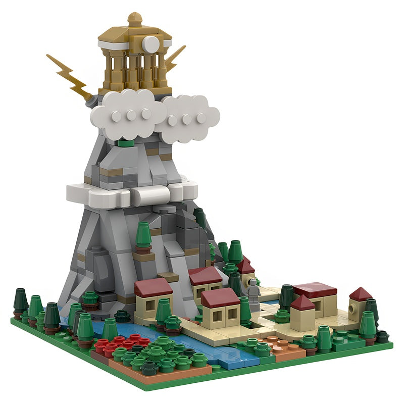 Mount Olympus & Thebes Greek Mythology Microscale MOC Building Kit - 5
