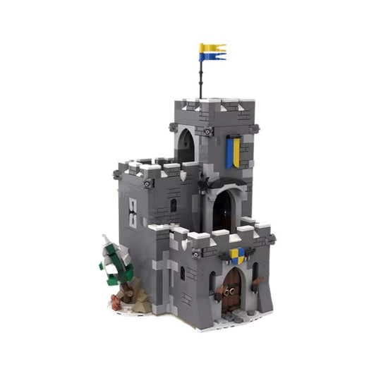 Mountain Tower MOC Medieval Architecture Building Kit - 1