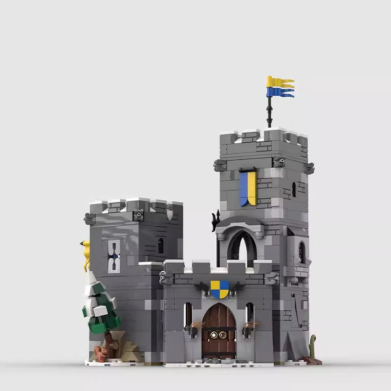 Mountain Tower MOC Medieval Architecture Building Kit - 2
