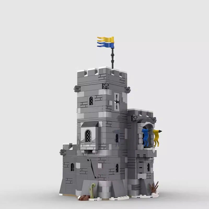 Mountain Tower MOC Medieval Architecture Building Kit - 4
