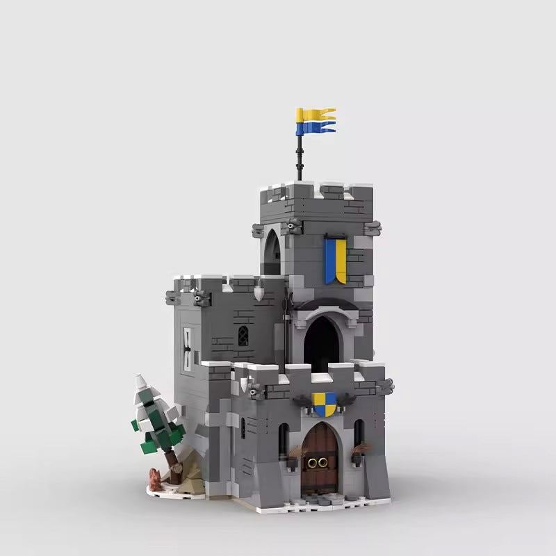 Mountain Tower MOC Medieval Architecture Building Kit - 6