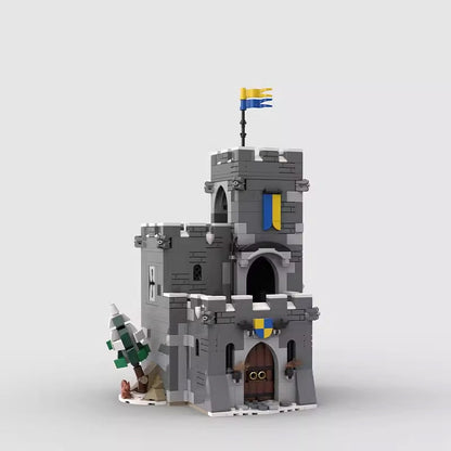 Mountain Tower MOC Medieval Architecture Building Kit - 6