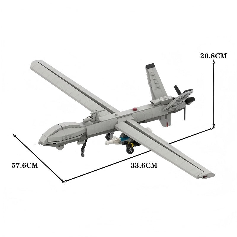 MQ-1 Predator Drone MOC Building Kit | 1:35 Military Aircraft Model - 2