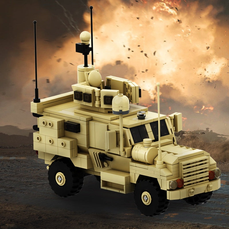 MRAP Armored Tactical Vehicle MOC Building Kit | 542 PCS Military Transport Model - 4