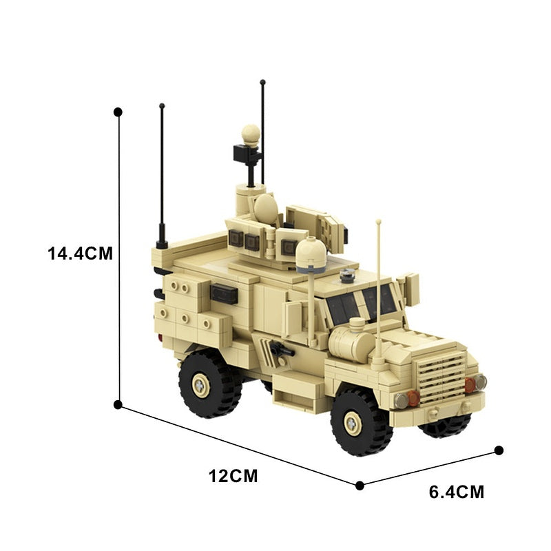 MRAP Armored Tactical Vehicle MOC Building Kit | 542 PCS Military Transport Model - 5