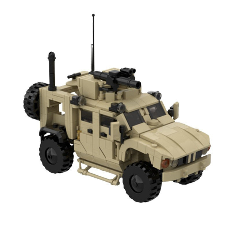 MRAP M-ATV Tactical Armored Vehicle MOC Building Kit | Military Truck Model - 1