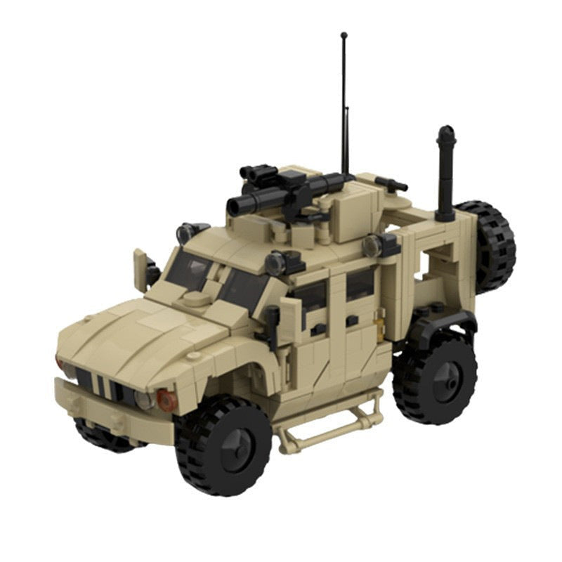 MRAP M-ATV Tactical Armored Vehicle MOC Building Kit | Military Truck Model - 2