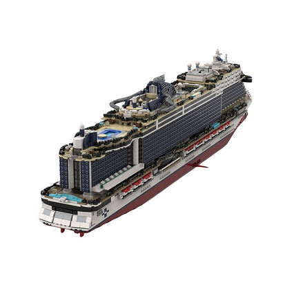 MSC Seashore Cruise Ship MOC Building Kit | Large Vessel Model - 1