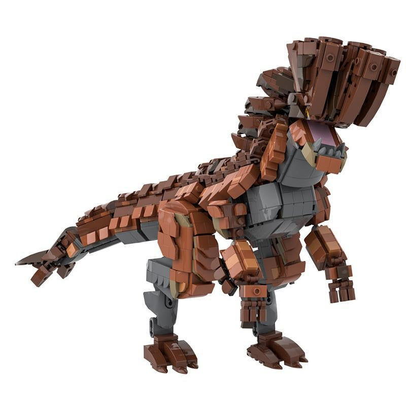Muddy Armored Dragon MOC Building Kit | Fantasy Creature Display Model - 1
