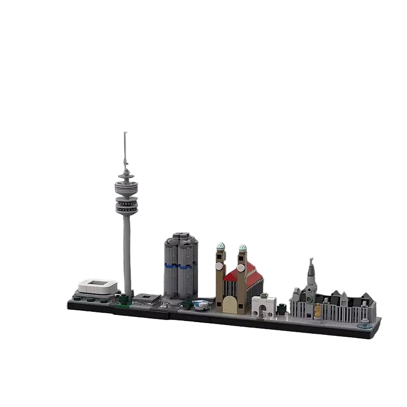 Munich Skyline Building Kit | LEGO-Compatible MOC - 1