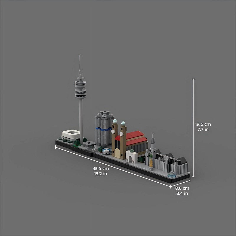 Munich Skyline Building Kit | LEGO-Compatible MOC - 2