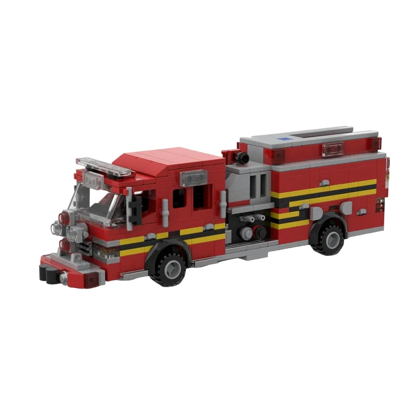 Municipal Pumper Fire Engine MOC Building Kit - 1