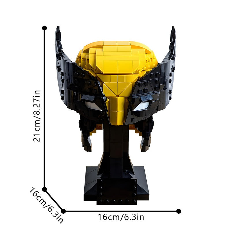 Mutant Hero Cowl Helmet Building Kit | LEGO-Compatible MOC - 3