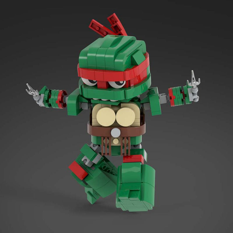 Mutant Ninja Turtle Hero Team 4 Character Building Kit | Compatible MOC - 2