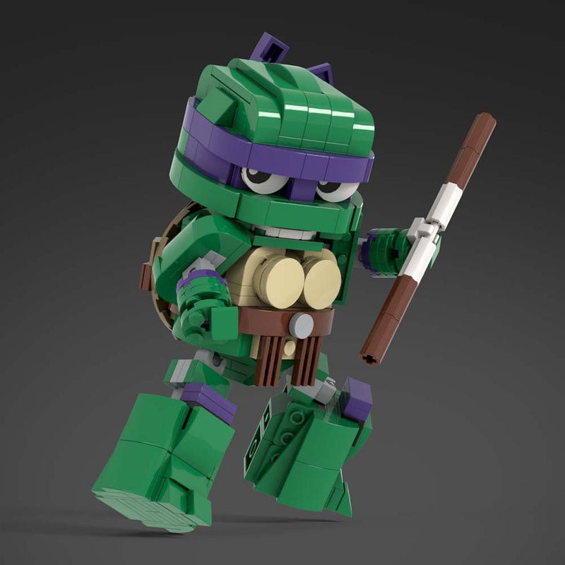 Mutant Ninja Turtle Hero Team 4 Character Building Kit | LEGO-Compatible MOC - 3