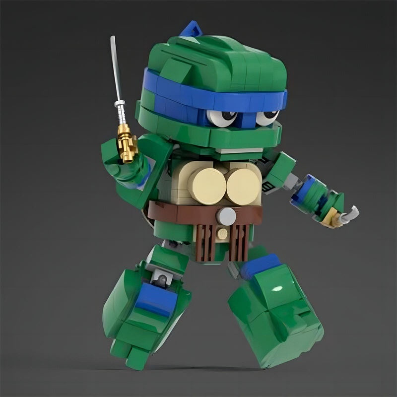 Mutant Ninja Turtle Hero Team 4 Character Building Kit | LEGO-Compatible MOC - 6