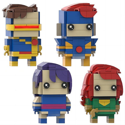 Mutant Superhero Team BrickHeadz Building Kit | LEGO-Compatible MOC - 1