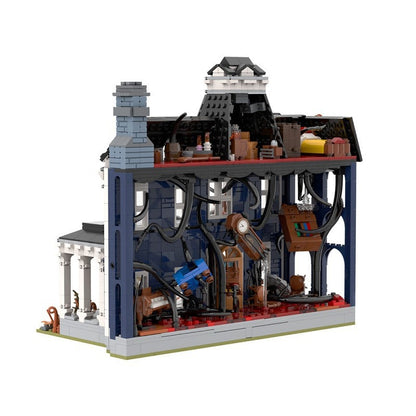 Mysterious Fantasy House MOC Cinematic Diorama Building Kit | Display Model - 7