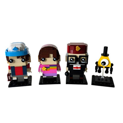 Mystery Cabin Cartoon Brickheadz Building Kits | LEGO-Compatible MOC - 1