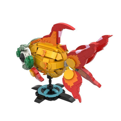 Mystical Fire Creature MOC Building Kit | Fantasy Animal Display Model - 4