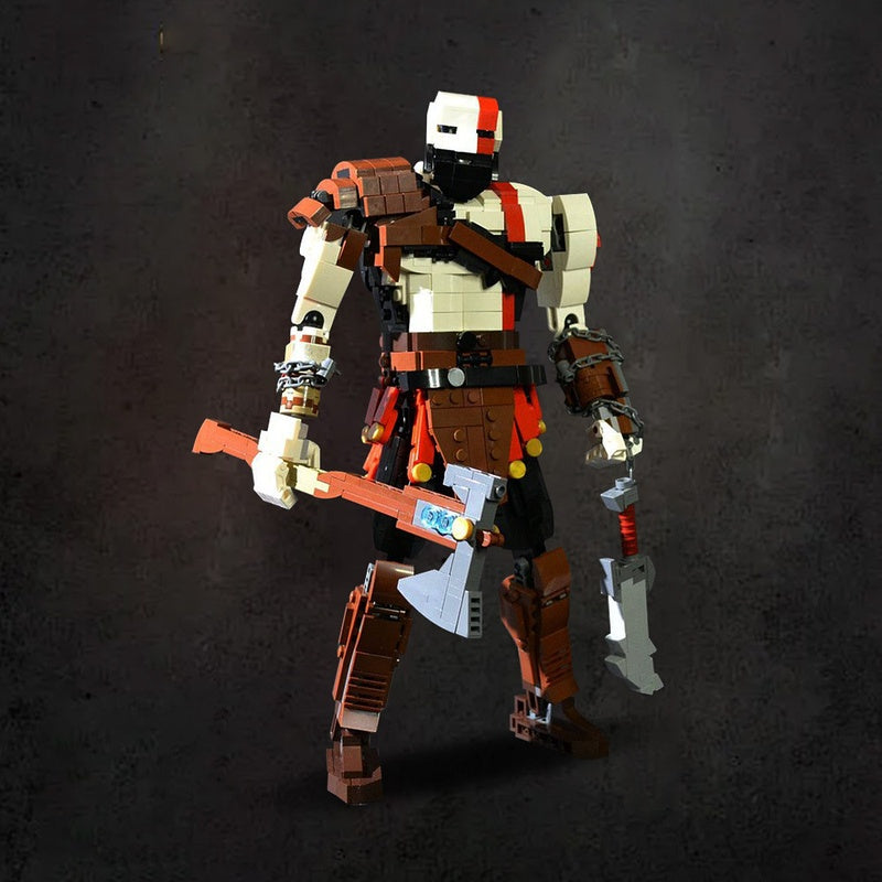 Mythic Spartan Warrior Figure Building Kit | LEGO-Compatible MOC - 1
