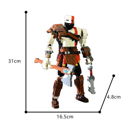 Mythic Spartan Warrior Figure Building Kit | LEGO-Compatible MOC - 4