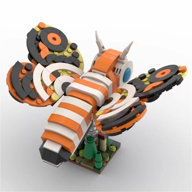 Mythical Guardian Moth MOC Building Kit | Fantasy Creature Figure Model - 3