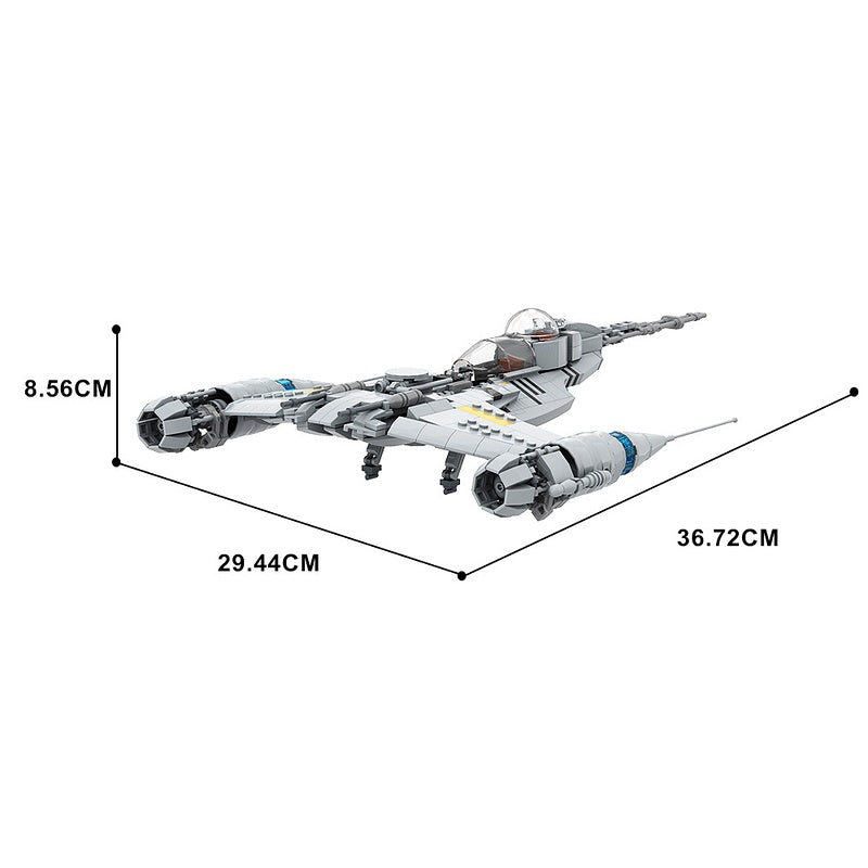 N-1 Galactic Hot Rod Fighter Building Kit | LEGO-Compatible MOC - 1