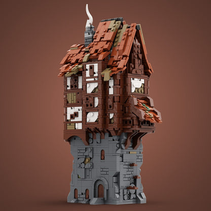 Nameless Village MOC Building Kit | Medieval Fantasy Settlement Model - 3
