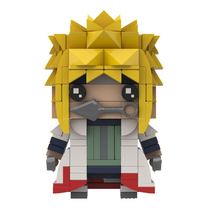 namikaze minato brickheadz set | naruto moc | lego compatible - 1