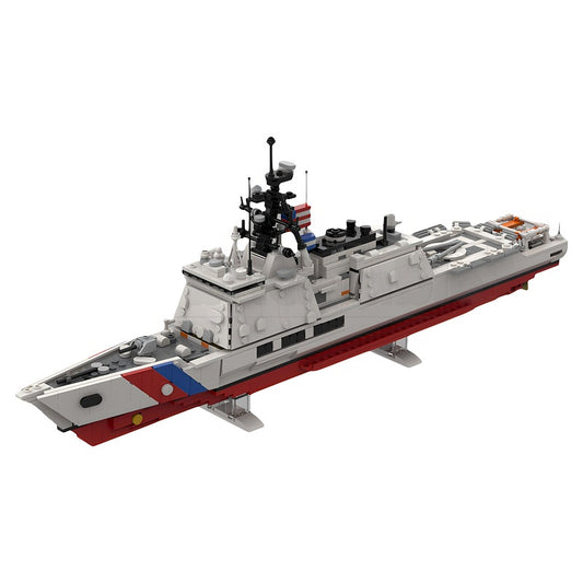 National Security Cutter MOC Modern Patrol Ship Building Kit - 1
