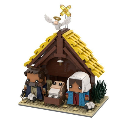 Nativity Scene MOC Building Kit | Traditional Christmas Display Model - 1