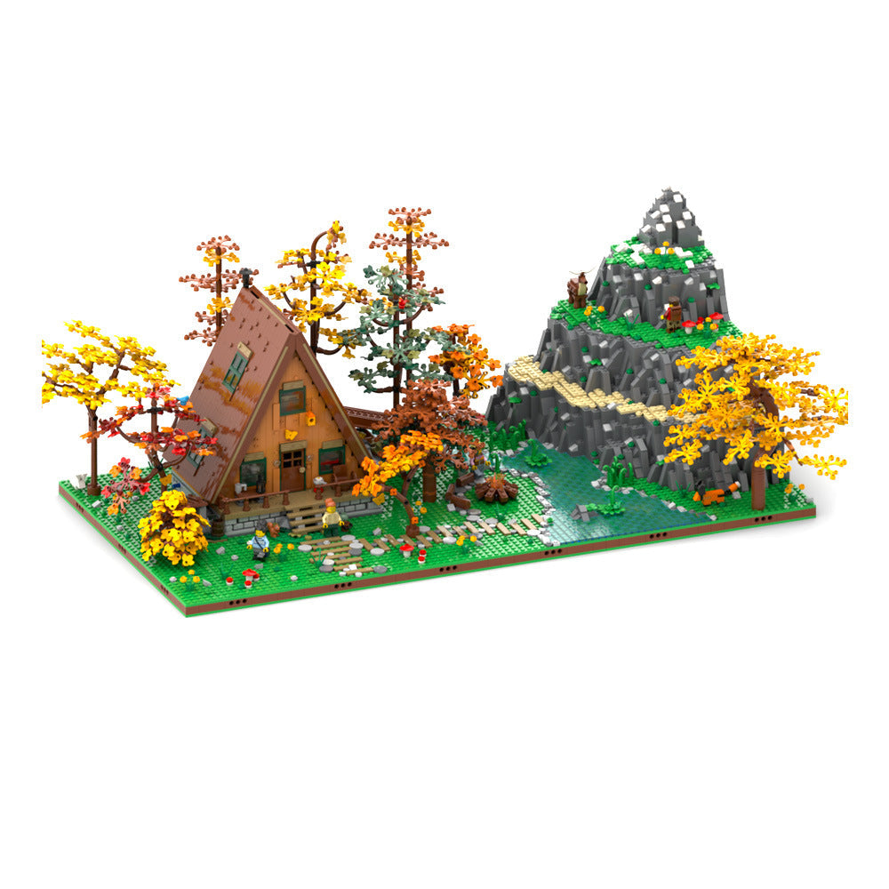 Nature Diorama and Display for set A-Frame Cabin Building Kit | Compatible MOC - 4