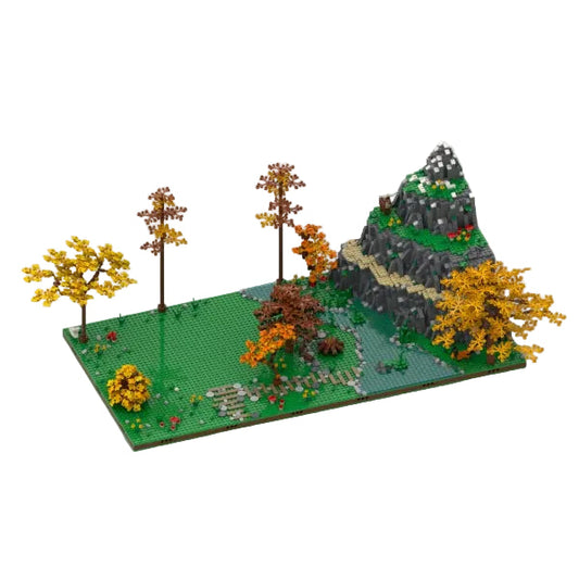 Nature Diorama and Display for set A-Frame Cabin Building Kit | LEGO-Compatible MOC - 1
