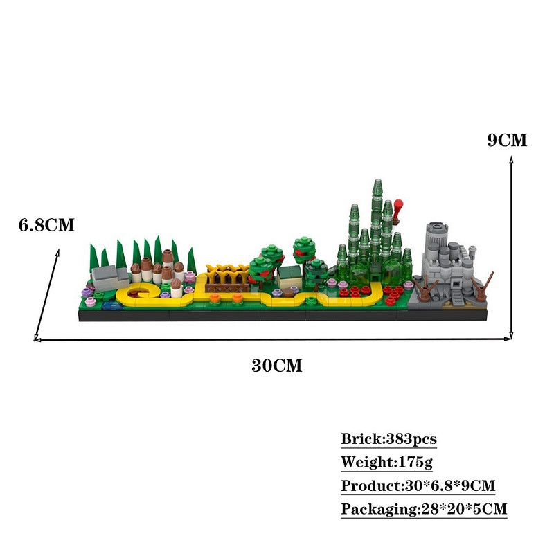 nchanted Fantasy Skyline Yellow Brick Road Adventure Building Kit | LEGO-Compatible MOC - 2