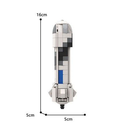 New Shepard Space Rocket MOC Building Kit | 1:110 Scale Model - 4