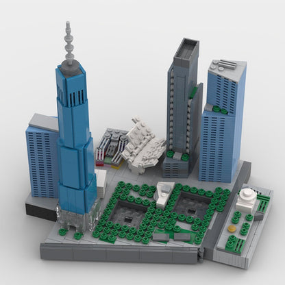 New World Trade Center NYC MOC Skyscraper Building Kit | Manhattan Tower Model - 1