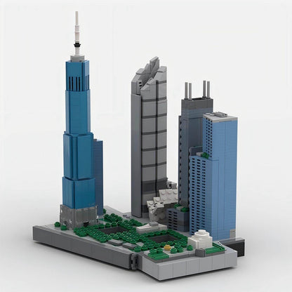 New World Trade Center NYC MOC Skyscraper Building Kit | Manhattan Tower Model - 4