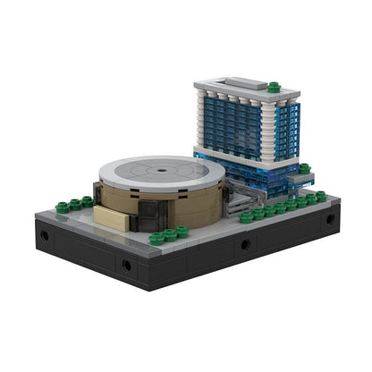 New York Arena & Transit Hub Skyline MOC Building Kit Urban Diorama Blocks - 3