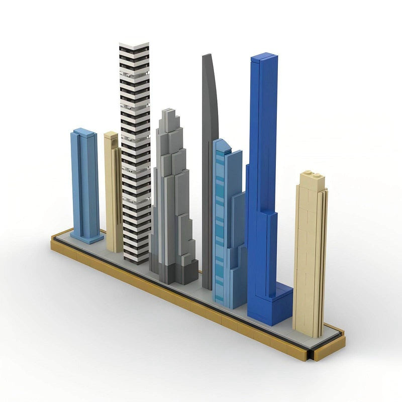 New York Billionaires' Row Skyline Building Kit | LEGO-Compatible MOC - 1