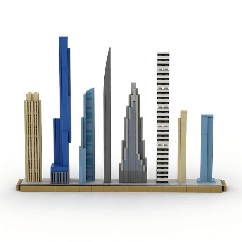 New York Billionaires' Row Skyline MOC Building Kit - 4