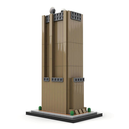 New York Long Lines Building Skyscraper Building Kit | 1:800 Scale LEGO-Compatible MOC - 1