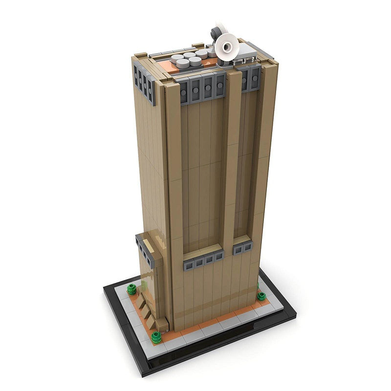 New York Long Lines Building Skyscraper Building Kit | 1:800 Scale LEGO-Compatible MOC - 2
