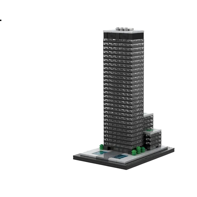 New York Seagram Building 1:800 MOC Skyscraper Building Kit - 1
