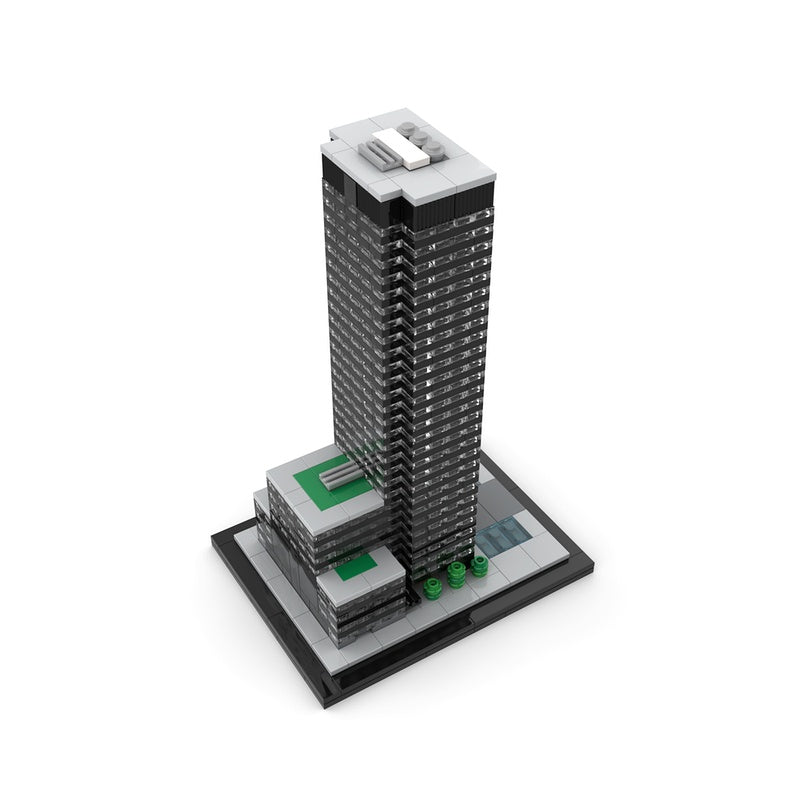 New York Seagram Building 1:800 MOC Skyscraper Building Kit - 3
