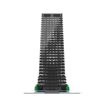 New York Seagram Building 1:800 MOC Skyscraper Building Kit - 4
