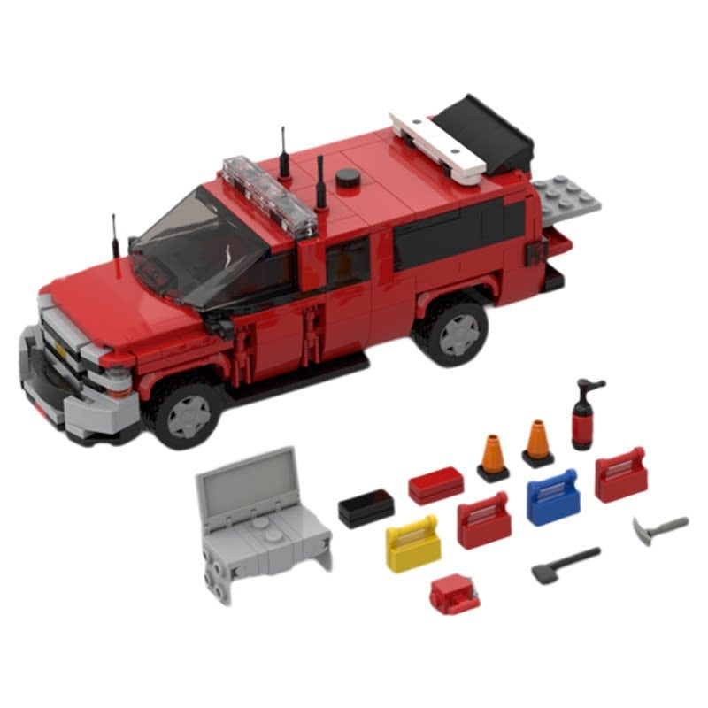 New York-Style Battalion Command Fire Vehicle MOC Building Kit - 3