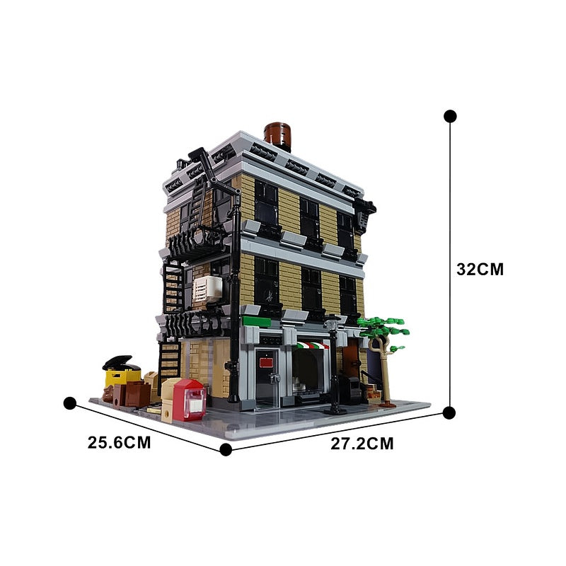 New York Superhero Apartment Building Kit | Compatible MOC - 4